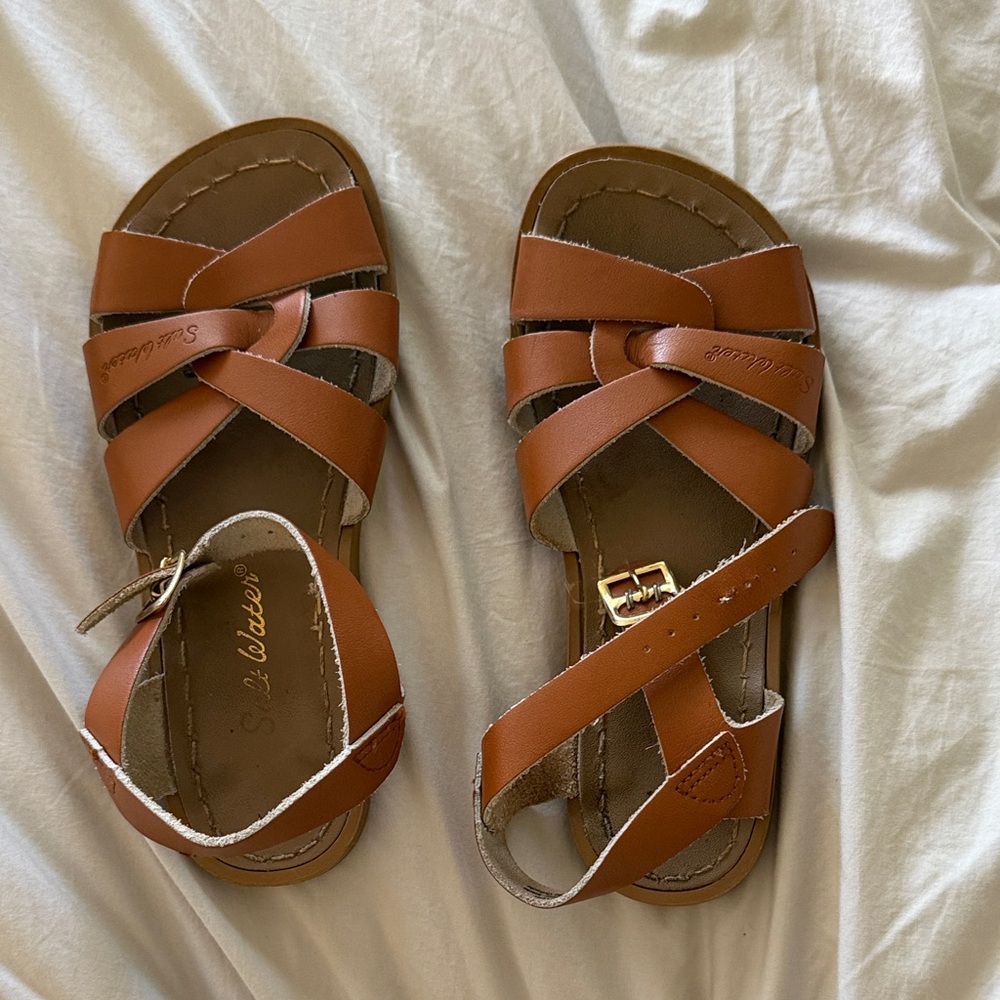Salt Water Sandals by Hoy - Tan Kids Sandals